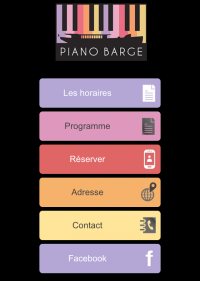 Site mobile Piano Barge